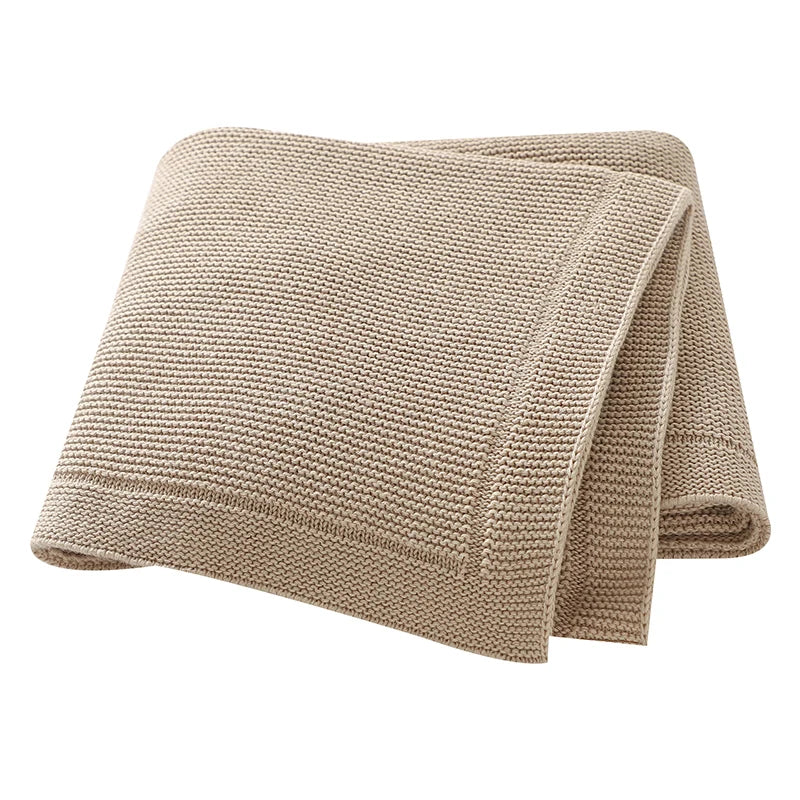 Baby Blankets Knitted Breathable Newborn Boy Girl Cotton Stroller Bedding Sleeping Covers 90*70cm Toddler Throw Receiving Quilts
