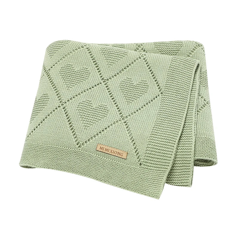 Baby Blankets Knitted Breathable Newborn Boy Girl Cotton Stroller Bedding Sleeping Covers 90*70cm Toddler Throw Receiving Quilts