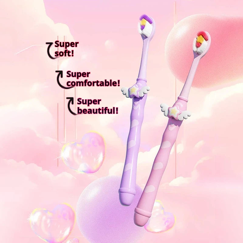 Ultra-fine Soft Toothbrush Unique Bristle Shape Design Deep Cleaning Portable Travel Adults and Kids Oral Care Toothbrush