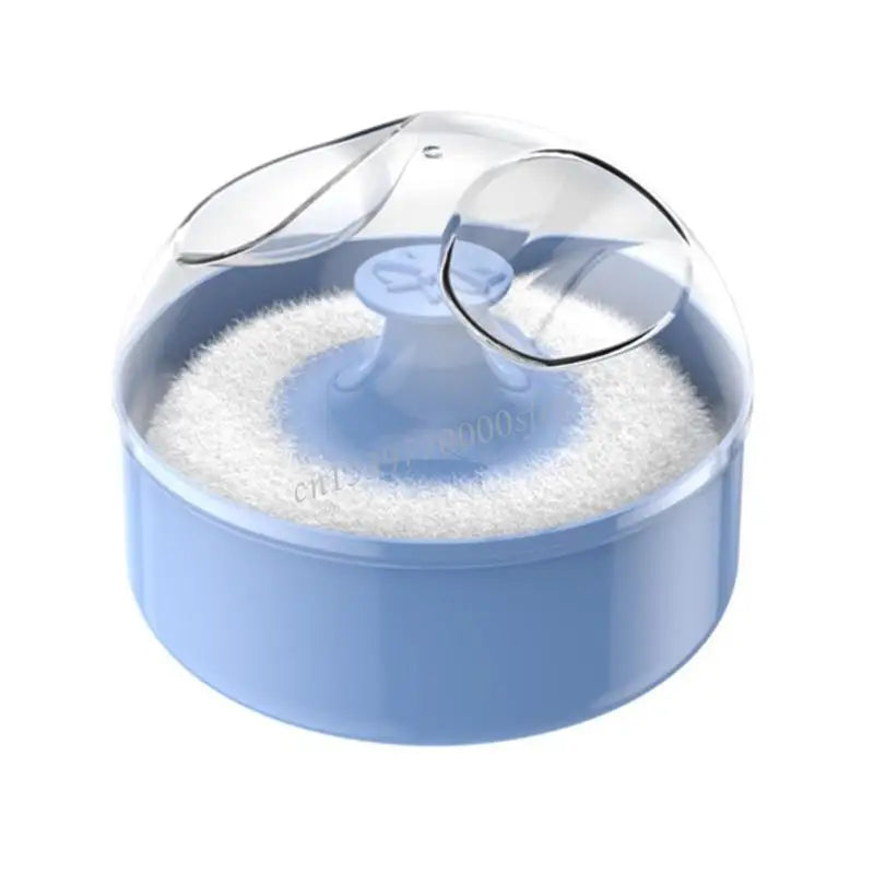 Infant Body Powder Puff Baby Body Cosmetic Powder Puff Large Powder Puff and Empty Container Case for Kid Toddler J60B