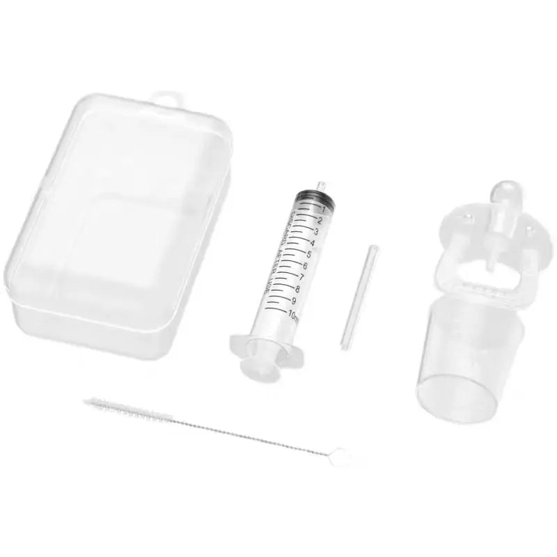 6pcs Baby Pacifier Medicine Dispenser Kit 10ml Oral Feeding Syringe Liquid Needle Feeder with Measuring Cup for Baby Babies