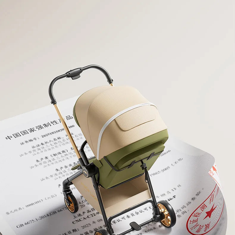 2026 New Stroller with Baby Basket High Landscape Two-way Push Travel Stroller can sit and lie down Four-wheels Baby Buggy