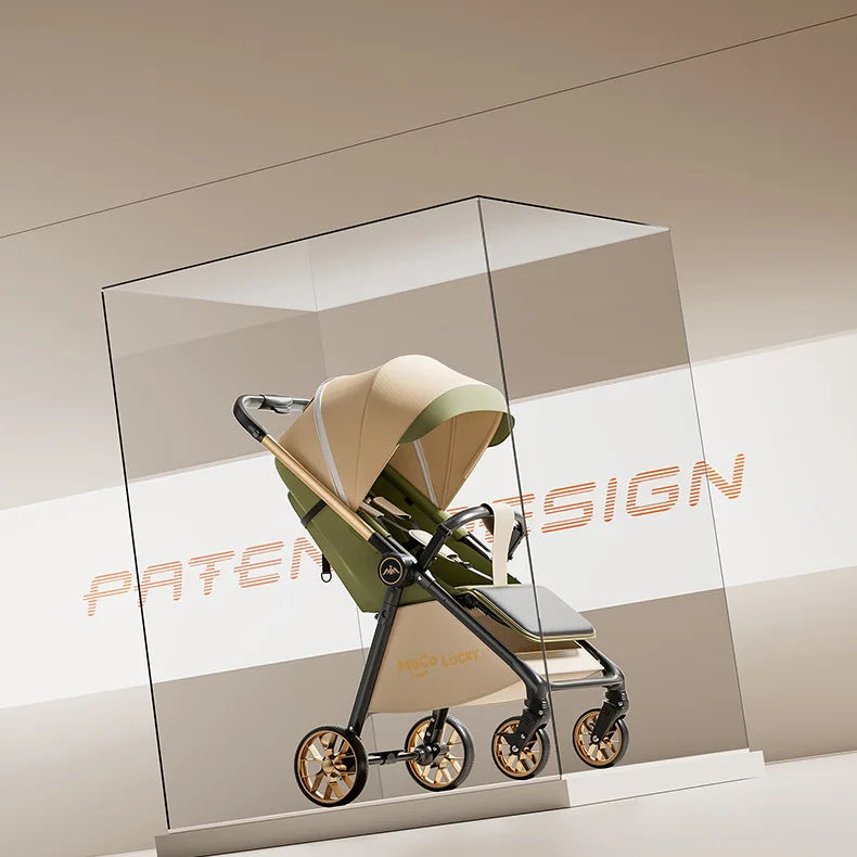2026 New Stroller with Baby Basket High Landscape Two-way Push Travel Stroller can sit and lie down Four-wheels Baby Buggy
