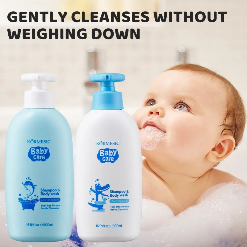 Gentle Baby Shampoo And Body Wash Cleansing Moisturizing Skin Care Tear Free Hypoallergenic For Sensitive Skin