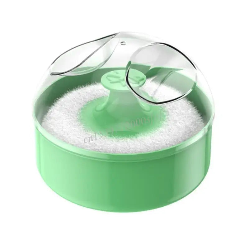 Infant Body Powder Puff Baby Body Cosmetic Powder Puff Large Powder Puff and Empty Container Case for Kid Toddler J60B