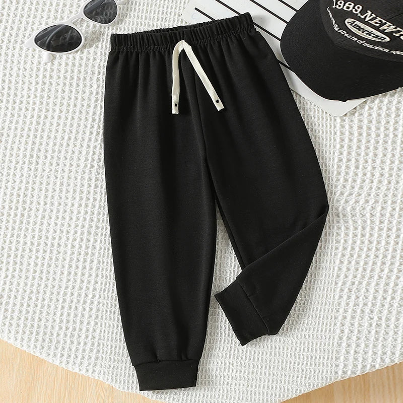 3/1 Piece Set Of Autumn Children's Casual Sports Classic Color Guard Pants For Boys And Girls All Season Versatile Harun Pants