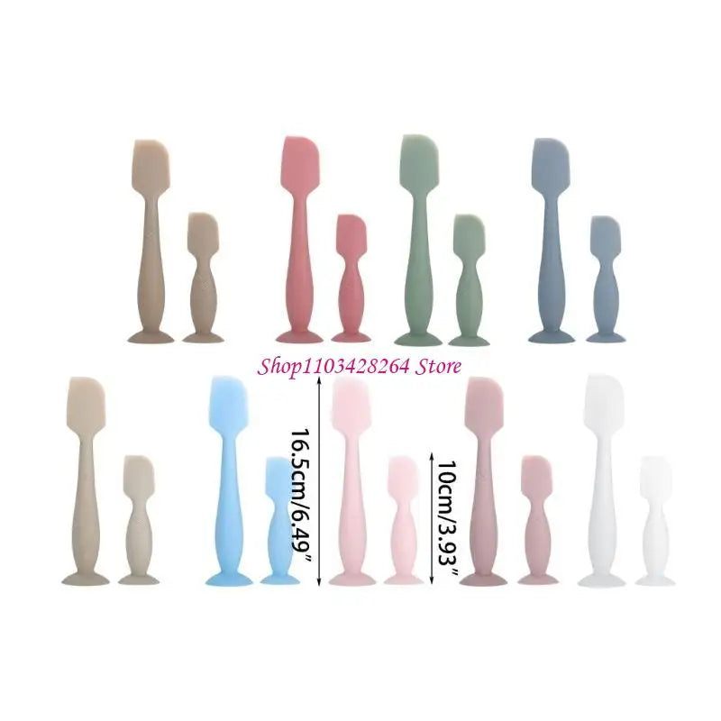 Baby Diaper Cream Spatula Applicator Soft Silicone Baby Butt Pastes Spatula 2pcs