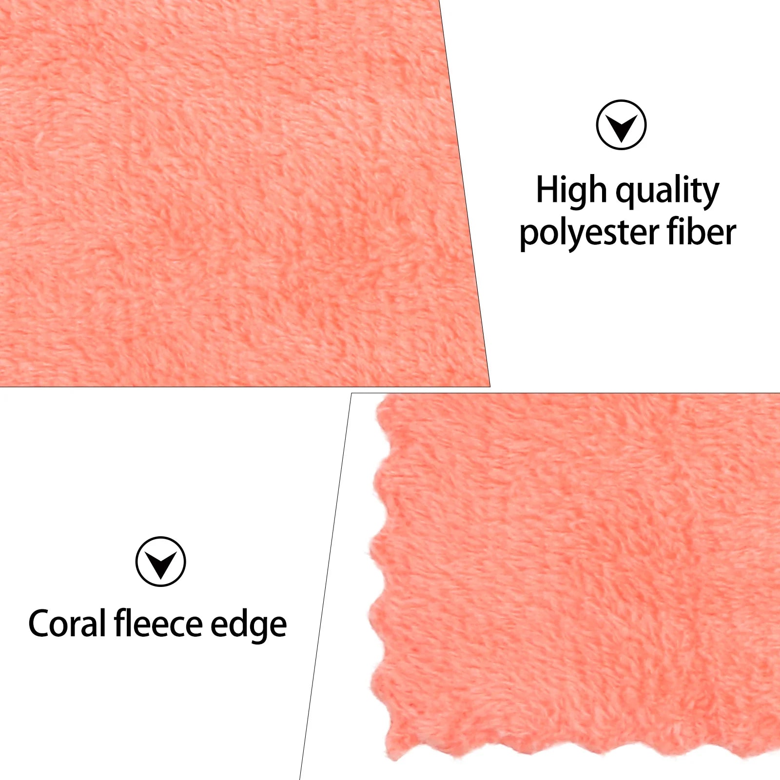 10Pcs Coral Fleece Towel for Baby Ultra Comfortable Hypoallergenic High Absorbency Breathable Bath Towel for Newborn and Toddler