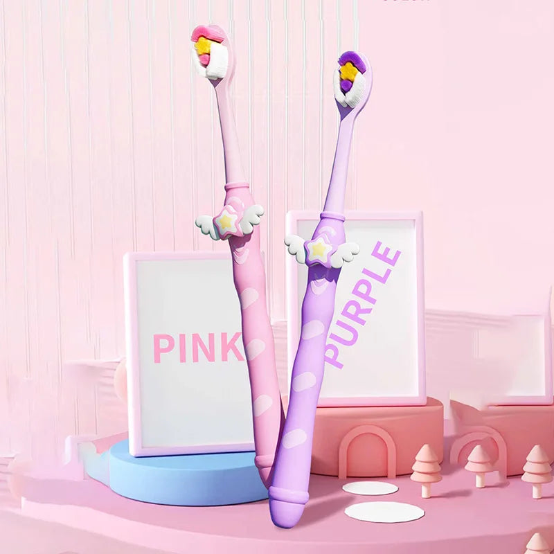 Ultra-fine Soft Toothbrush Unique Bristle Shape Design Deep Cleaning Portable Travel Adults and Kids Oral Care Toothbrush