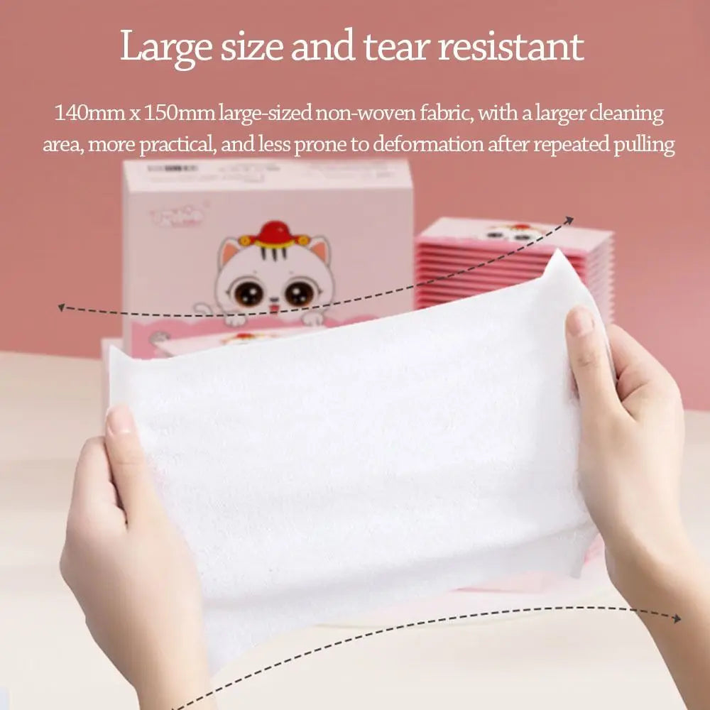 50Pcs Baby Wet Wipes Fashion Disinfection Hand Cleaning Moist Paper Non Woven Fabric Tissue Portable Wet Wipe Pouch