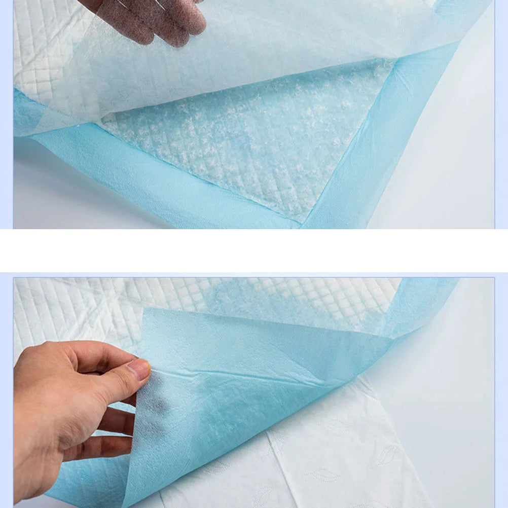 20Pcs Disposable Diaper Pad Baby Nursing Pad Water Absorption Changing Mat Breathable Nappy for Adults Cloth Blue Elderly Baby
