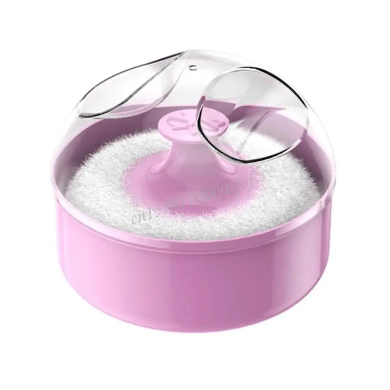Infant Body Powder Puff Baby Body Cosmetic Powder Puff Large Powder Puff and Empty Container Case for Kid Toddler J60B
