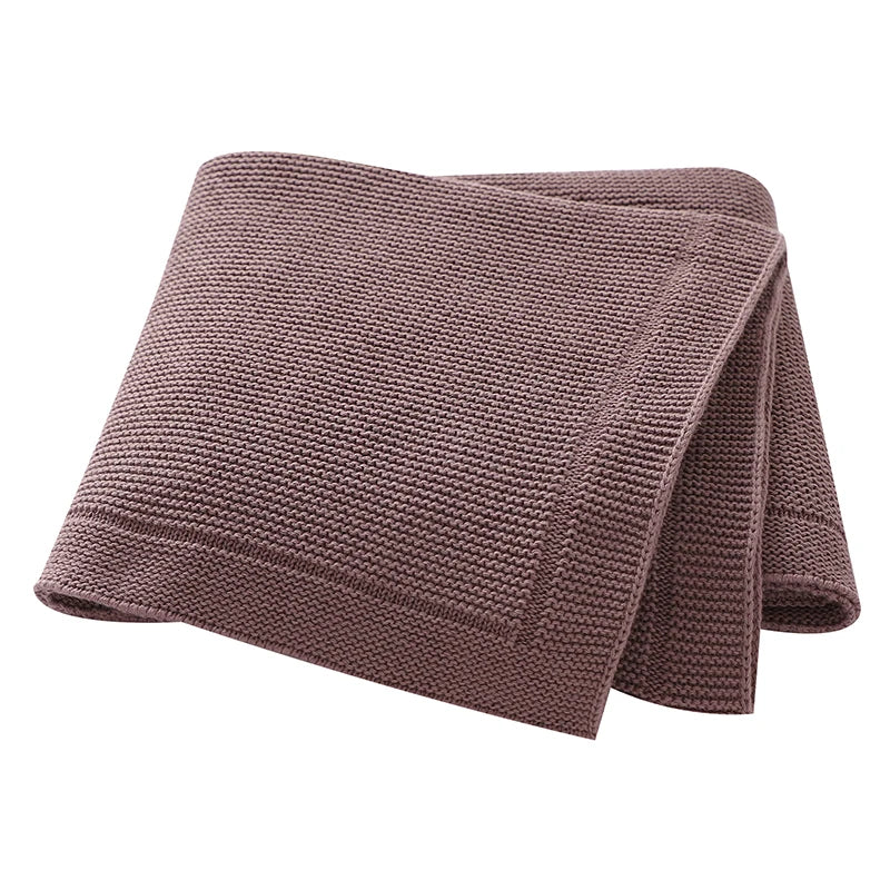 Baby Blankets Knitted Breathable Newborn Boy Girl Cotton Stroller Bedding Sleeping Covers 90*70cm Toddler Throw Receiving Quilts