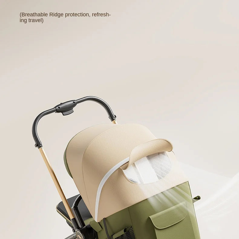 2026 New Stroller with Baby Basket High Landscape Two-way Push Travel Stroller can sit and lie down Four-wheels Baby Buggy