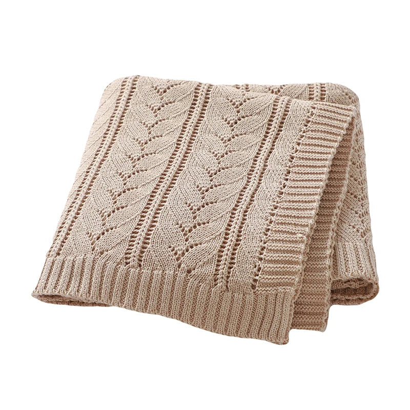 Baby Blankets Knitted Breathable Newborn Boy Girl Cotton Stroller Bedding Sleeping Covers 90*70cm Toddler Throw Receiving Quilts
