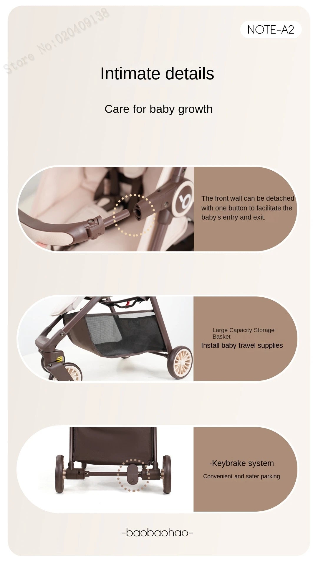A2 Baby Stroller Small Green Box Stroller One-touch Stroller Lightweight Folding Pocket Car Children Stroller