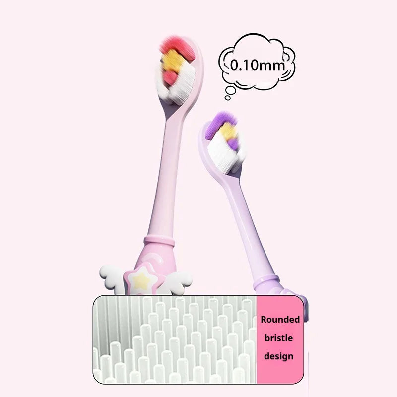 Ultra-fine Soft Toothbrush Unique Bristle Shape Design Deep Cleaning Portable Travel Adults and Kids Oral Care Toothbrush