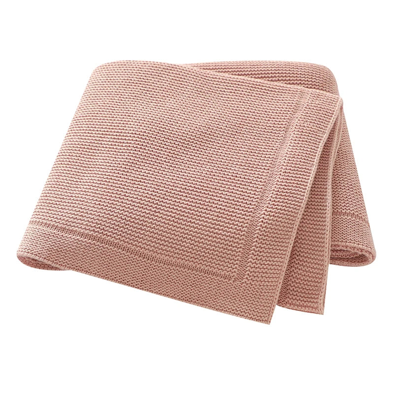 Baby Blankets Knitted Breathable Newborn Boy Girl Cotton Stroller Bedding Sleeping Covers 90*70cm Toddler Throw Receiving Quilts