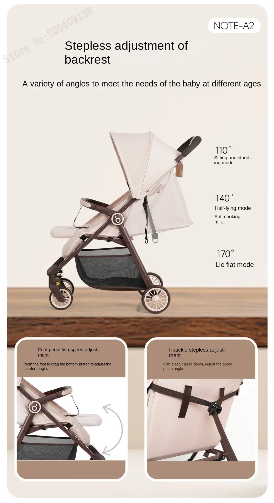 A2 Baby Stroller Small Green Box Stroller One-touch Stroller Lightweight Folding Pocket Car Children Stroller