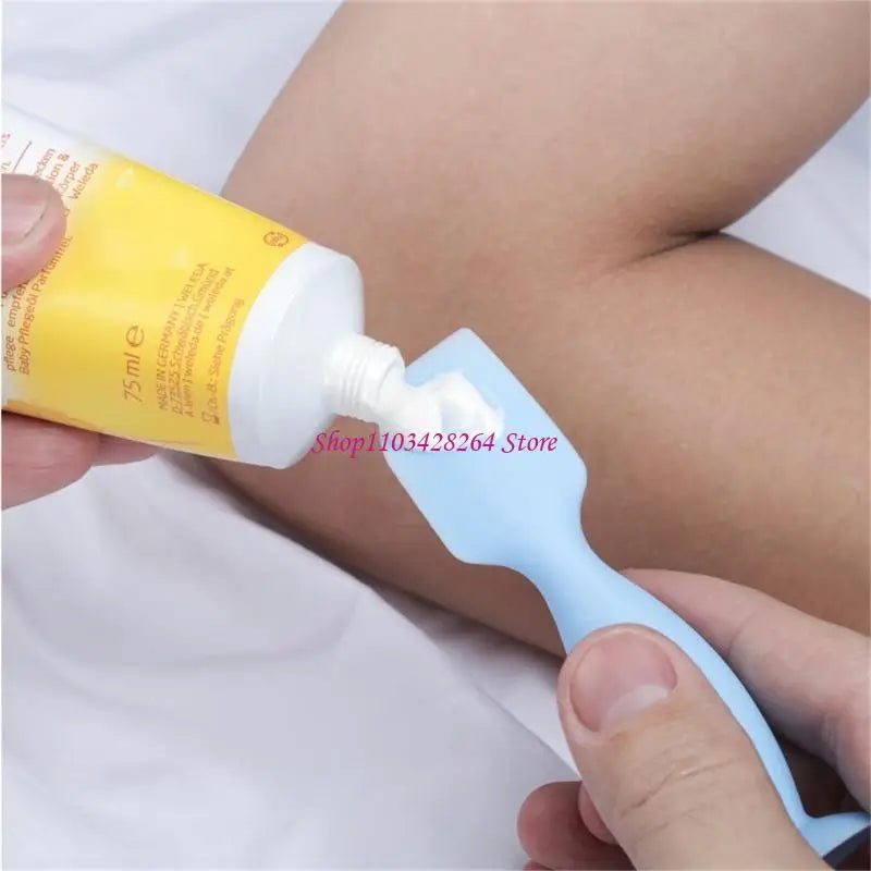 Baby Diaper Cream Spatula Applicator Soft Silicone Baby Butt Pastes Spatula 2pcs