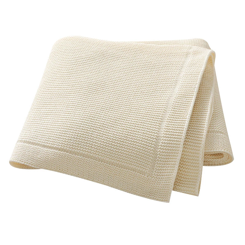 Baby Blankets Knitted Breathable Newborn Boy Girl Cotton Stroller Bedding Sleeping Covers 90*70cm Toddler Throw Receiving Quilts